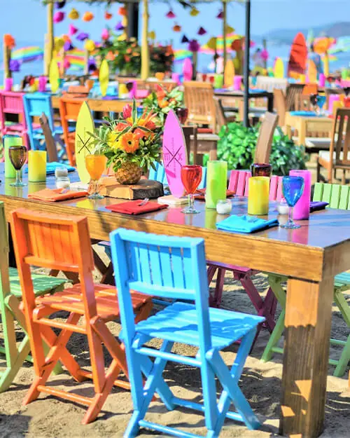 rustic long table